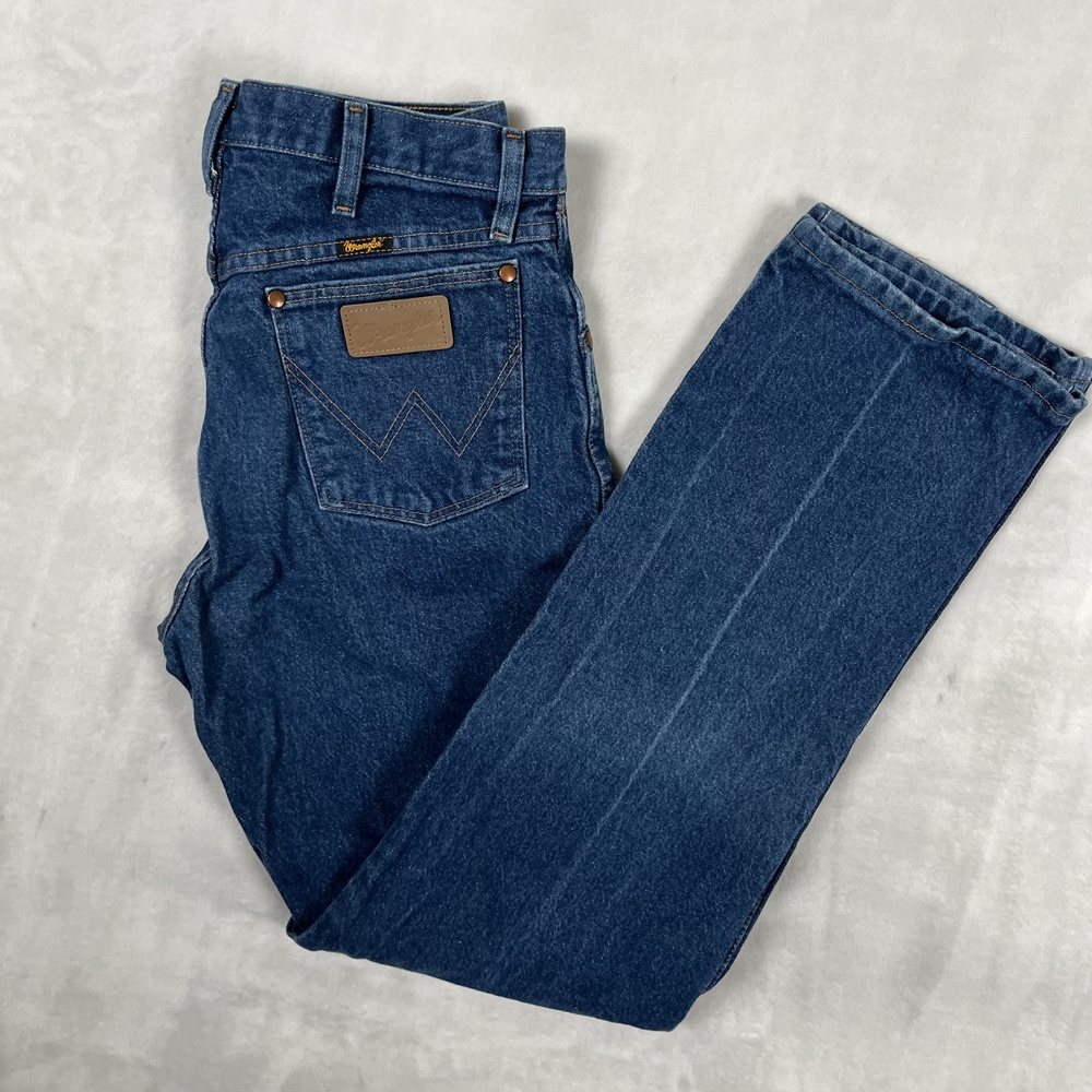 Vintage Wrangler Cowboy Cut 13MWZ Jeans Mens 32x32 Blue Bootcut Denim Med Wash